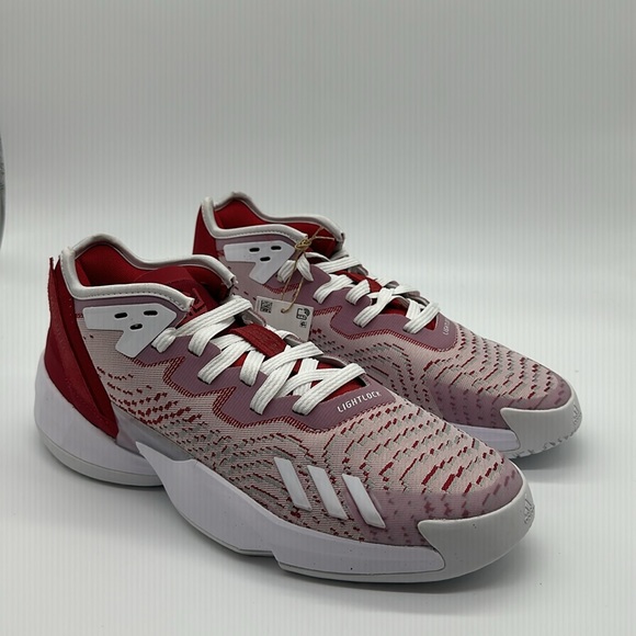 New Men’s Adidas D.O.N. Issue #4 Donovan Mitchell HO3644 White/Red NWOB - Picture 2 of 5